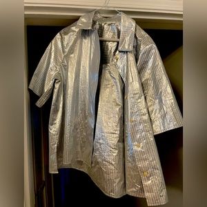 COS metallic silver shirt